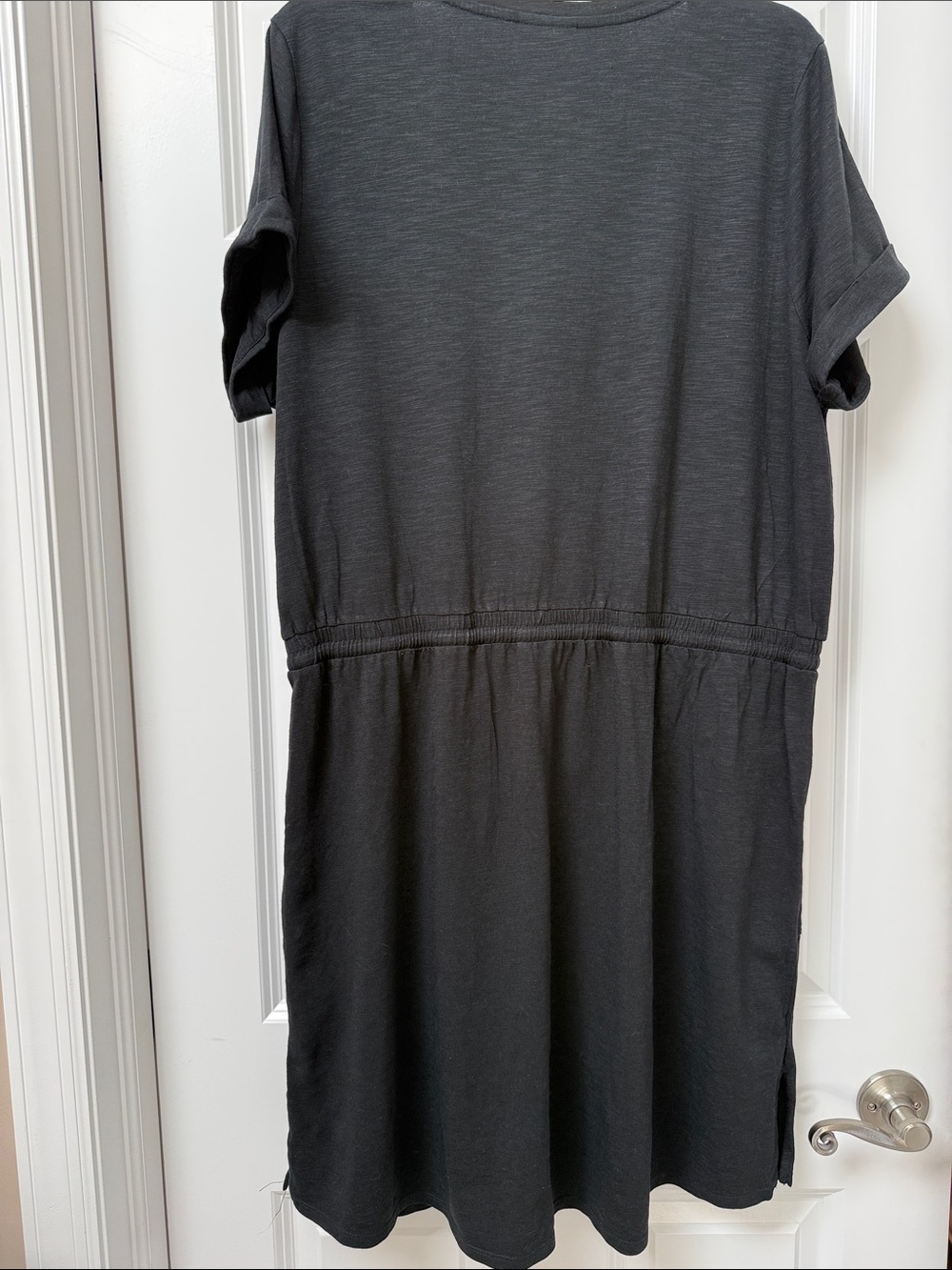J. JILL short sleeve T-shirt dress with pockets and elastic waist w/ tie size XL - Picture 2 of 7